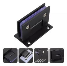 Kit c/ 4 Dobradi�as Pretas 1012 modelo Gv48 em A�o Inox 304 - Porta Vidro Box