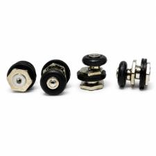 Kit c/ 2 Roldanas Excentricas 6mm (Sem Rolamento) Multimetais Porta Vidro Box