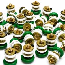 1 Roldana 1125R Verde Porta De Correr / Janela Vidro 8 e 10mm Refor�ada
