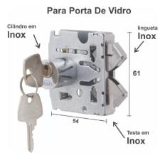 Kit c/ 10 Miolos 3530 (1510F) Redondo Arouca Cilindro 2 Chaves p/ Fechadura Cromado