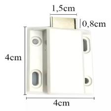 Kit c/ 10 Kits Mini Dobradi�as p/ Vitrine / Rack com Im� Vidros 4 a 8mm