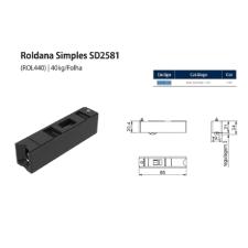 Rol440 Roldana Simples Regul�vel Linha Suprema Udinese 30kg Preta