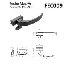 Fecho Maxim-ar Udinese Fec009 735d Com Contra Fecho Preto C/ CTF