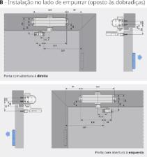 Mola Aerea Hidraulica DormaKaba 200/2 Prata P/ Porta Madeira/Metal/Aluminio