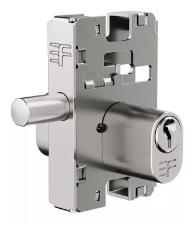 Miolo 1520 Oval Cilindro 2 Chaves p/ Fechadura Porta Pivotante Vidro - Cromado