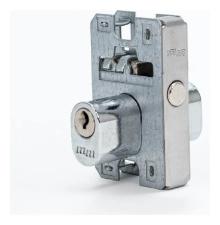 Miolo 1520 Oval Cilindro 2 Chaves p/ Fechadura Porta Pivotante Vidro - Cromado