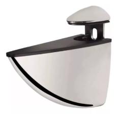 Kit c/ 4 Suportes Bico de Tucano M�dio Cromado + Parafusos