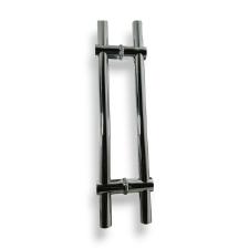 Puxador H Inox 304 Ajust�vel - 60cm - N�o Enferruja - Para Portas de Vidro, Madeira e Port�es