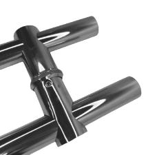 Puxador H Inox 304 Ajust�vel - 60cm - N�o Enferruja - Para Portas de Vidro, Madeira e Port�es