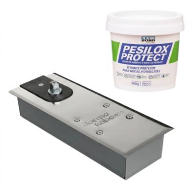 Kit Mola Dormakaba BTS-75V + Selante Persilox Porta Piso Vidro Blindex