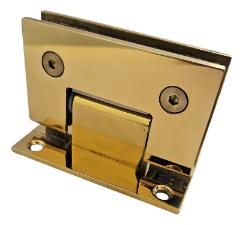 Kit c/ 2 Dobradi�as Douradas 1012 modelo Gv48 em A�o Inox 304 - Porta Vidro Box