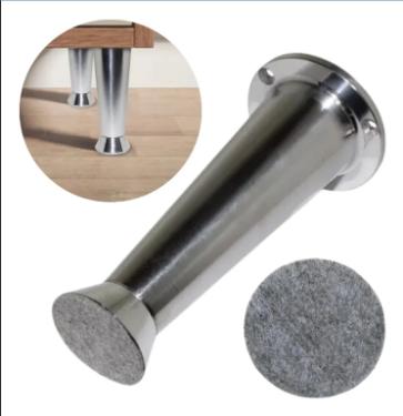 P� em alum�nio para arm�rios, m�veis de 13cm ou (130mm) e com sapata regul�vel