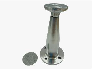 P� em alum�nio Slim para arm�rios, m�veis de 6cm ou (60mm) e com sapata regul�vel