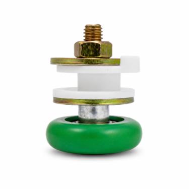 Kit c/ 10 Roldanas 1125R Verde Porta De Correr / Janela Vidro 8 e 10mm Refor�ada