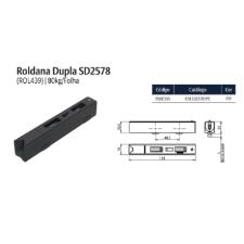 Kit c/ 20 Rol439 Roldana Dupla Regul�vel Linha Suprema Udinese 60kg Preta
