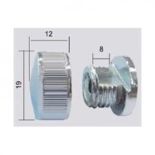 Kit c/ 100 Finessons (Bot�o Frances) em ABS Cromado para Espelhos e Vidros