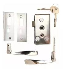 Fechadura Ma�aneta p/ Recorte da 1520 Vidro/Alvenaria chave Tetra