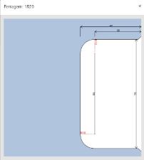 Fechadura Ma�aneta p/ Recorte da 1520 Vidro/Alvenaria chave Tetra
