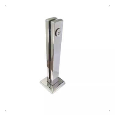 Torre Coluna Pin�a Inox 304 30cm Base Quadrada Guarda Corpo