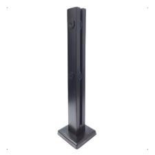 Torre Coluna Pin�a Inox 304 60cm Preta Base Quadrada Guarda Corpo