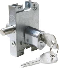 Miolo 1520 Oval Cilindro 2 Chaves p/ Fechadura Porta Pivotante Vidro - Hela - Cromado