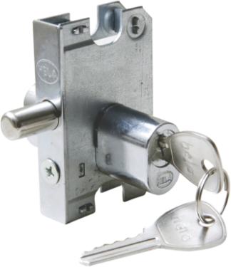 Miolo 1520 Oval Cilindro 2 Chaves p/ Fechadura Porta Pivotante Vidro - Hela - Cromado