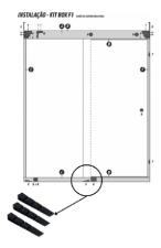 Kit c/ 100 Cal�os Cunha 15mm (Cunh�o) regulagem vidro janela porta box blindex