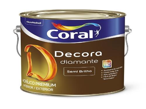 TINTA ACRIL.SEMIBRILHO DECORA DIAMANTE BRANCO 3,6LT 5239390
