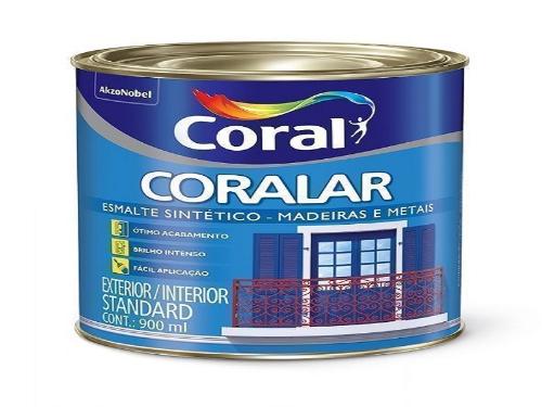 ESMALTE SINTETICO BRILHANTE CORALAR CINZA ESCURO 900ML  5202816