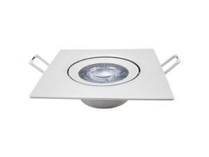 SPOT LED QUADRADO 3W 3000K AMARELA