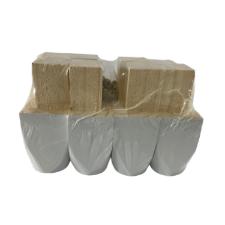 P� para guarda-roupas de madeira Branco com 8 p�s e paraf