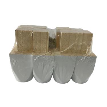 P� para guarda-roupas de madeira Branco com 8 p�s e paraf