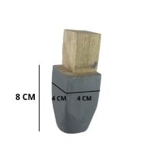 P� Para Guarda-roupas De Madeira Cinza Com 8 Pe�as E Parafus