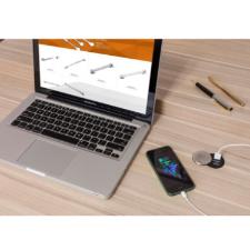 Tomada Embutir Com 2 Usb Tampa Metal