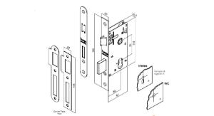 Fechadura Roseta Redonda Oxidada WC - Haga
