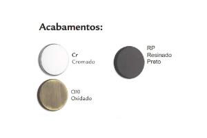 Fechadura Espelho Oxidado WC - Haga