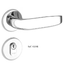 Fechadura Roseta Redonda Cromada WC - Haga