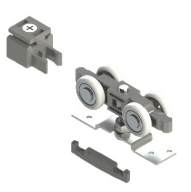 Sistema Deslizante Suspenso Com Roldana Convexa