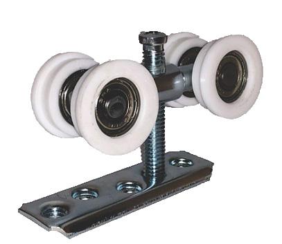 Roldana Perfil Reta 4 Rodas Com Rolamento