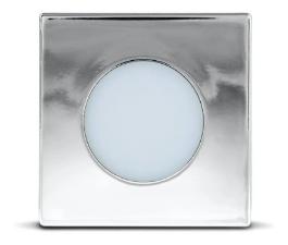 Luminaria Led Point Quadrado 1,5w Cromado Quente