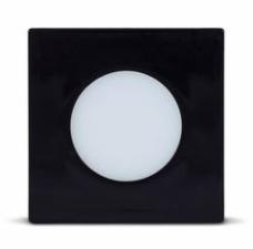Lumin�ria Led Point Quadrado 1,5w Preto Quente
