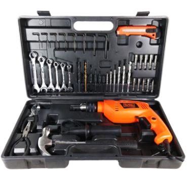 Kit Furadeira Black & Decker Impacto 550w Box + Ferramenta