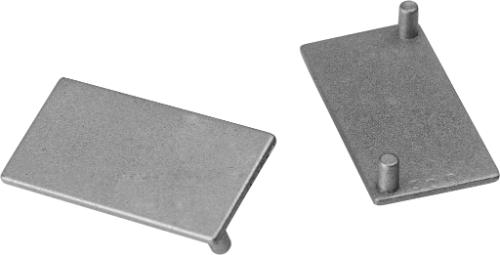 Tampa Para Perfil 15mm Fechada Fosco - RFC