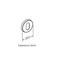 Fechadura Roseta Redonda Ros� WC - 3F
