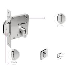 Fechadura Roseta Quadrada Zamac Externa Antique - 3F
