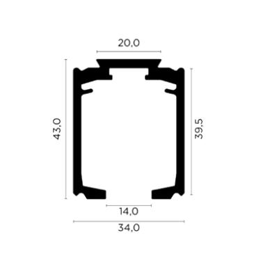 Trilho Superior 2MT -  Rometal
