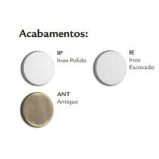 Fechadura Asa de Avi�o Roseta Redonda Cromado Externa - Haga