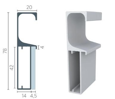 Perfil rometal conjugado RM-058 B. Sutil C/ 03mt