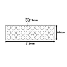 Tapa Furo Adesivo Branco Cartela Com 50 Unid.