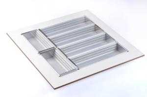 DIVISOR DE TALHERES 540X540 6 DIVISORIAS NATURAL